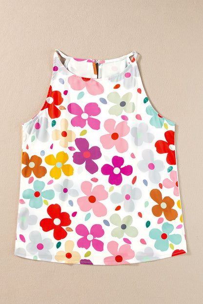 Gilet à imprimé floral mignon