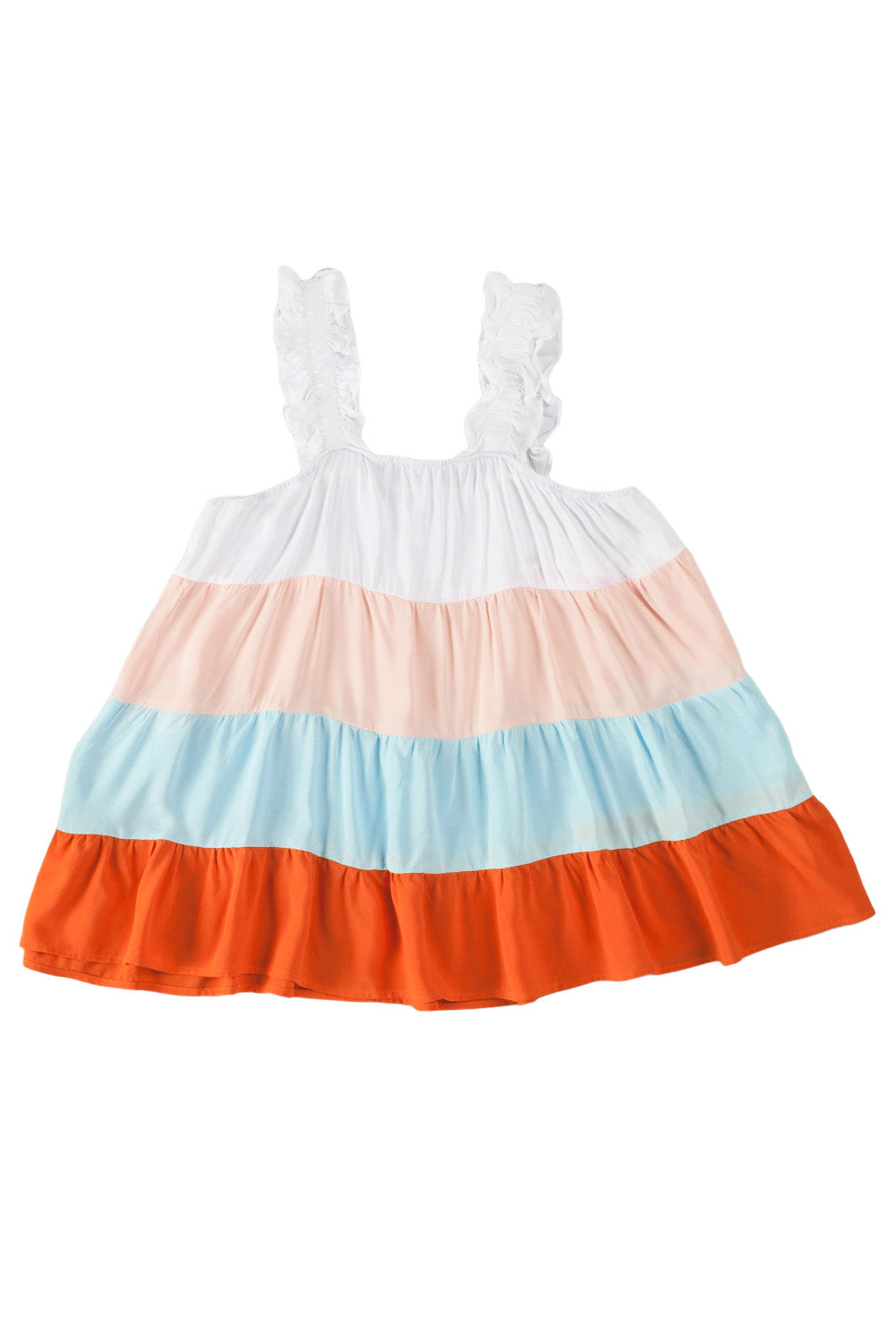 Frill Straps Tiered Tank Top